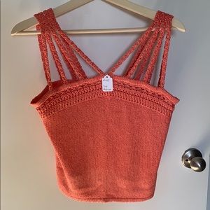 Crocheted crop top